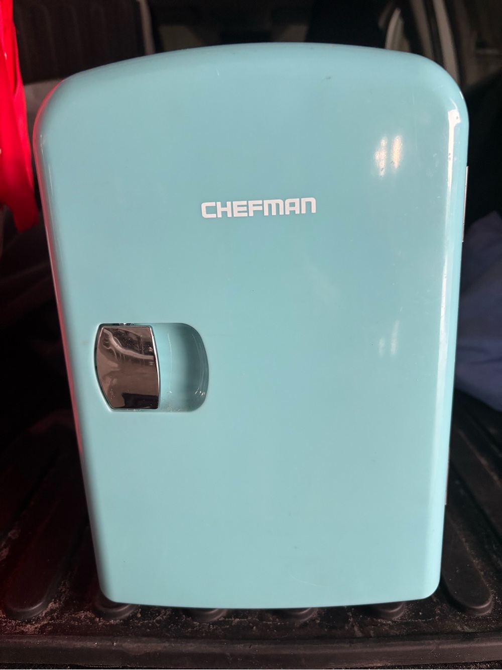Chefman Mini Fridge in Light Blue - Compact Portable Cooler